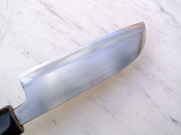 HEIJI Schmiede Migaki Kawamuki 10 cm Klinge mit Honbazuke, handgeschmiedet und -signiert, rostfrei