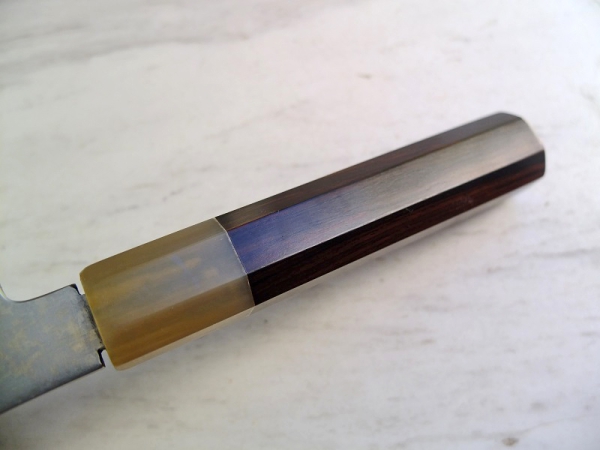 AOKI Gingami 3 Exklusiv Suminagashi Nakiri, 18 cm Klinge, handgeschmiedet und -signiert -