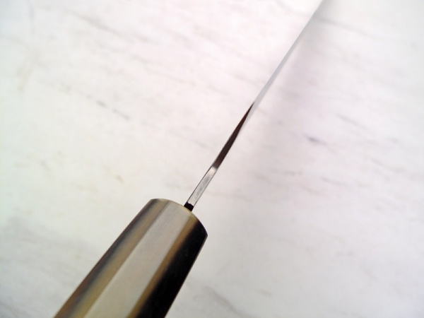 AOKI Gingami 3 Ho Exklusiv Santoku, 18 cm Klinge, handgeschmiedet und -signiert -