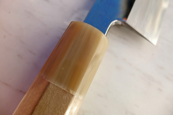 AOKI Shirogami 2 Spiegel Kamagata Usuba -Form 19,5 cm, Meisterstück, handgeschmiedet und -signiert