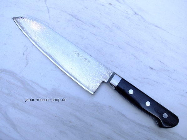Sakon Shiraume SKD11 Damastmesser Santoku 18cm,rostfrei