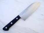 TAKAYUKI Kid's Mini-Santoku für Kinder, 12 cm Klinge, rostfrei