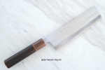 HEIJI Schmiede Atsuraeko Migaki Nakiri, 18 cm Klinge mit Honbazuke, handgeschmiedet und - signiert, nicht rostfrei