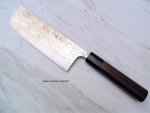 AZAI R2 Stahl Wa Nakiri 18 cm, handgeschmiedet und -signiert, rostfrei