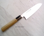 AOKI Gingami 3 Ho Exklusiv Santoku, 18 cm Klinge, handgeschmiedet und -signiert -