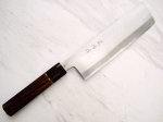HEIJI Schmiede Nakiri 18 cm Klinge mit Honbazuke, handgeschmiedet und -signiert, rostfrei